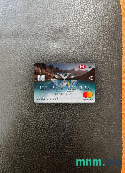 Vietnam HSBC bank wygląd zdjęcia mastercard skan PSD + zdjęcie